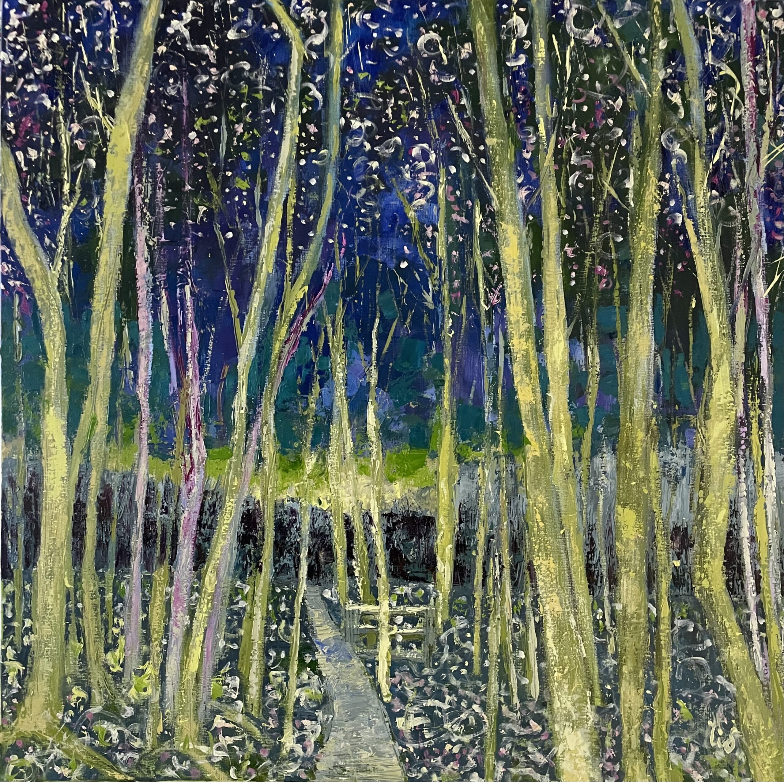 Glow. 36”x36” oil on linen.