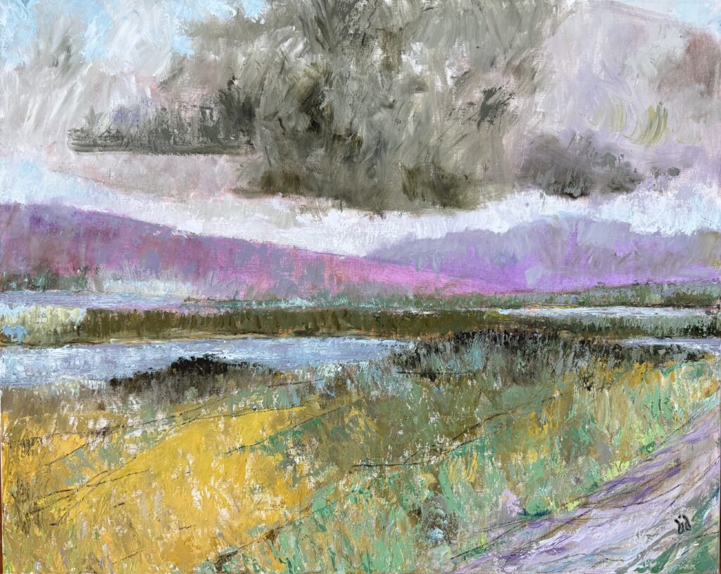 Partly Cloudy. 24”x30”, oil on linen.